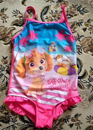 Купальник для девочки с скай"щенячий патруль"