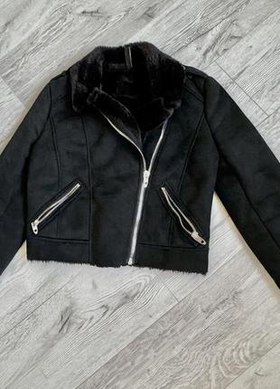 Укорочена дублянка zara
