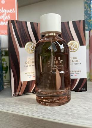 Черная ваниль cuir de nuit 100мл yves rocher парфюм пудровый сладкий