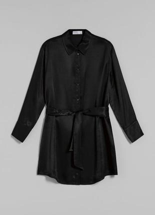 Атласна сатинова сукня сорочка від bershka оригінал