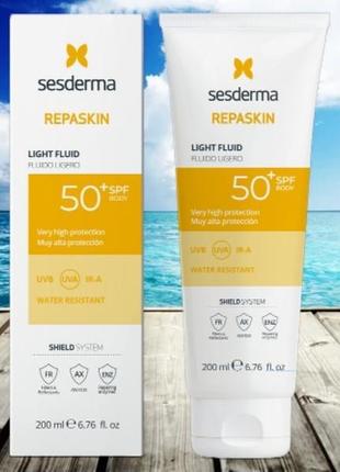 Солнцезащитный флюид для лица и тела спф 50 repaskin sesderma