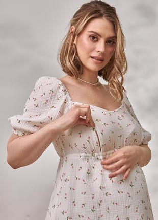 👑👑👑 сукня для вагітних і годуючих матусь легка сукня муслін муслінова сукня плаття