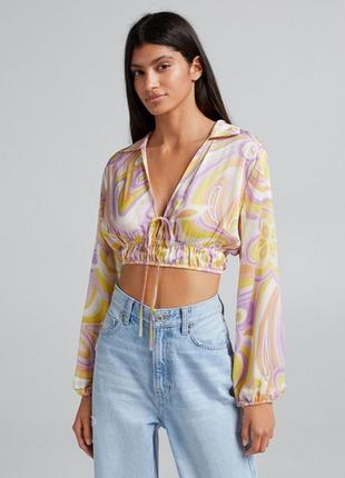 Топ bershka разноцветный