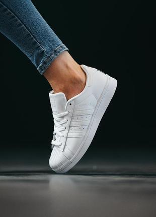 Женские кроссовки adidas superstar white 37-38-39-40-41