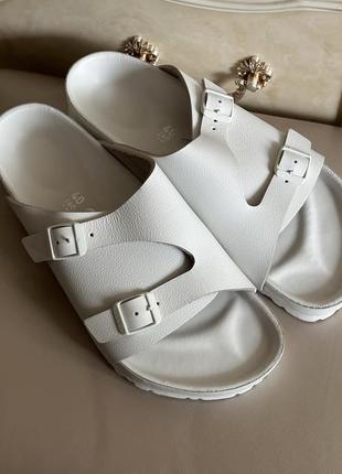 40 р birkenstock zurich leather шлепанцы натуральная кожа
