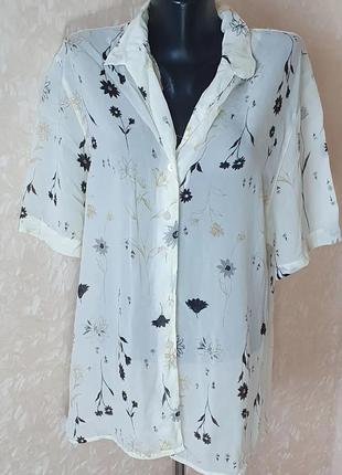 Легкая блуза в цветы