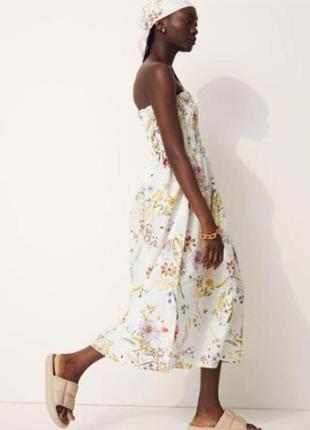 Коттоновое миди платье от h&m2 фото