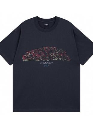 Футболка balenciaga графит 2024