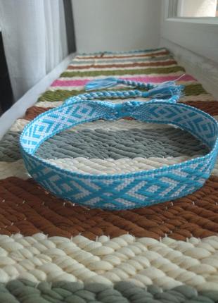 Ткане очілля з слов'янським орнаментом