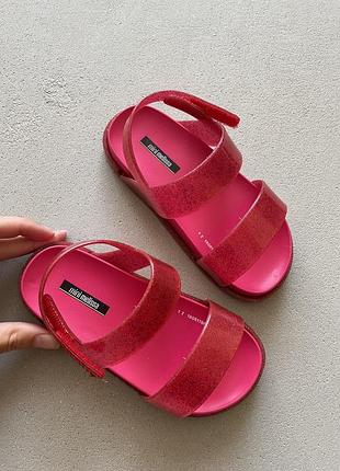 Дитячі сандалі босоніжи mini melissa рожеві силіконові