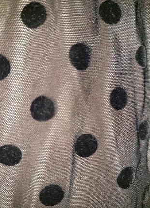 🪻фирменный пеньюар сетка в горохи с подкладкой🪻