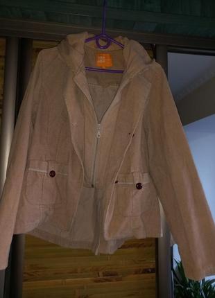 Жакет-пальто с капюшоном