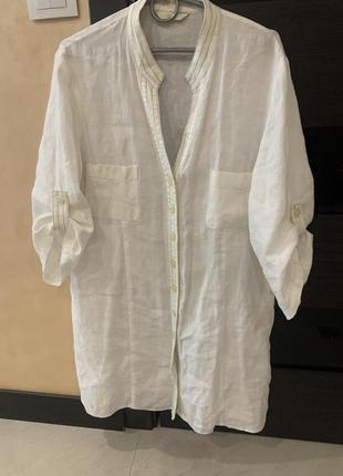 Льняное платье туника