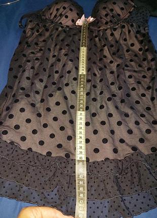 🪻фирменный пеньюар сетка в горохи с подкладкой🪻