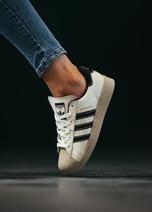 Мужские кроссовки adidas superstar beige 40-41-42-43-44-45