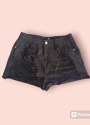 Черные джинсовые шорты от missguided