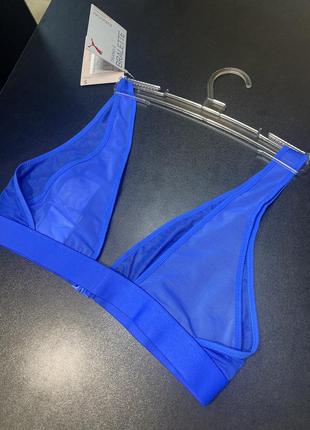 Спортивный бюстгальтер в сетку прозрачный