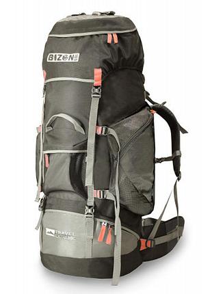 Туристический экспедиционный рюкзак travel extreme bizon 100l black + red