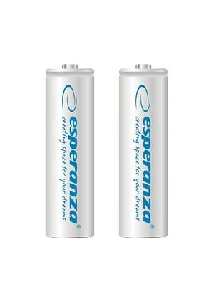 Акумулятор ni-mh aa esperanza eza103w 2000 mah у блістері 2шт білий