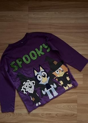 Кофта реглан лонгслів bluey halloween zara h&m george