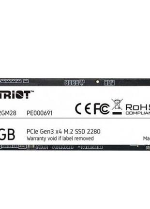 Накопичувач ssd m.2 patriot p300p512gm28 pci express 3.0x4/512гб/3d nand tlc