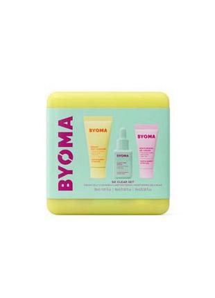 Byoma so clear set освітлюючий стартовий набір для догляду за шкірою.