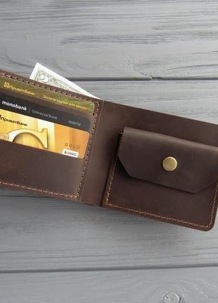 Карманный мужской кожаный кошелек oskar_именное мужское портмоне2 фото