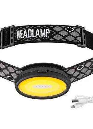 Фонарь налобный аккумуляторный c04-cob