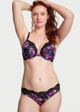 Гладкий комплект белья с кружевом victoria's secret