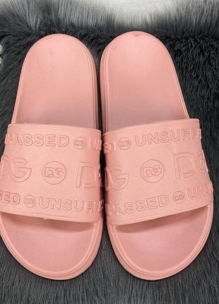 Шльопанці жіночі сланці пінкові пудрові даго стиль 4400