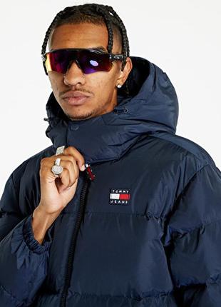 Новий оригінальний чоловічий пуховик Flaggenlogo tommy hilfiger jeans alaska puffer jacket розмір: xs, s, m2 фото