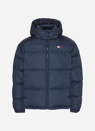 Новий оригінальний чоловічий пуховик Flaggenlogo tommy hilfiger jeans alaska puffer jacket розмір: xs, s, m5 фото