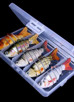 Набір воблерів swimbait з коробкою 5 шт.