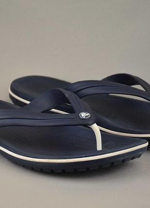 Crocs crocband flip в'єтнамки шльопанці сланці крокси чоловіч сині боснія оригін m12/45-46 р/29-30 с