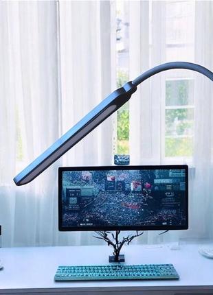 Настольная лампа на струбцине 20w в черном цвете sm-l868ac