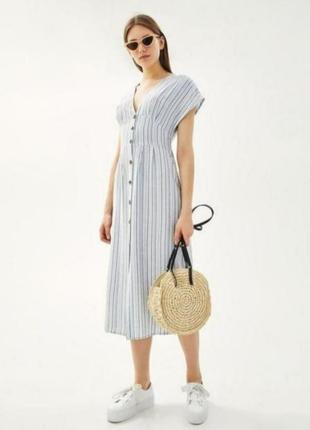 Натуральне плаття, сукня, платье bershka (h&m,zara)