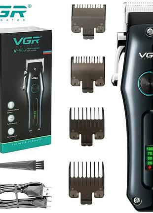 Акумуляторна машинка для стрижки волосся vgr v-969, машинка для стрижки волосся домашня