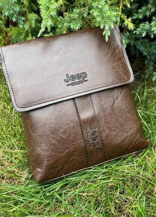 Коричнева чоловіча cумка jeep