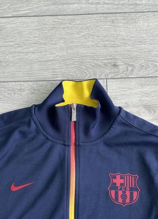 Олимпийка barcelona nike l барселона футбольна кофта мастерка оригинал3 фото