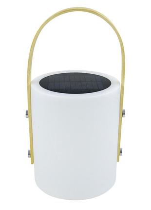 Ліхтар акумуляторний садовий 150 лм bo-camp longford solar 150 lumen bamboo/white (5818878)