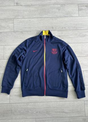 Олимпийка barcelona nike l барселона футбольна кофта мастерка оригинал