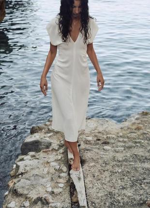 Zara легенька пляжна сукня плаття сарафан міді