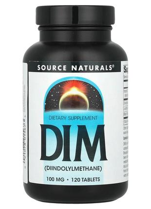 Dim source naturals дііндолілметан 100 мг для жіночого гормонального здоров'я 60 таблеток