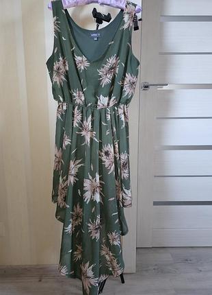 Классный шифоновый сарафан в цветочный принт