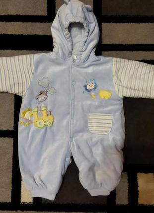 Комбінезон теплий демісезоний вілюровий