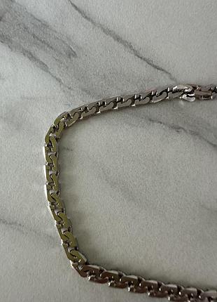 Мужской серебряный браслет 21 см, краб