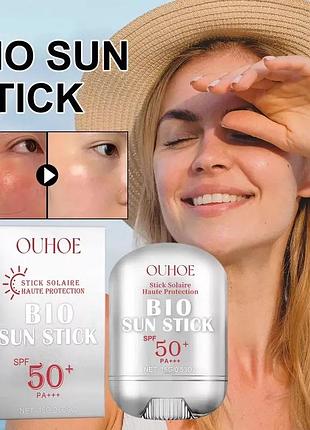 Сонцезахисний крем-стік ouhoe для обличчя bio sun stick spf 50 ,15 г.