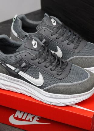 Чоловічі кросівки nike zoom grey🩶 white🤍