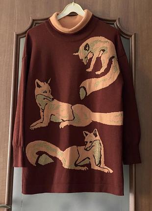 Розпродаж escada vintage 1980’s fox sweater  светр 3