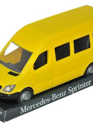 Автомобіль "mercedes-benz sprinter" пасажирський (жовтий) на планшетці, tigres